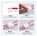 30/50/100pcs CH2 CH3 Mini Electrical Cable Press Fit Connectors 2P 3P Spring Quick Splice Lock Wire Connection Terminal Block
