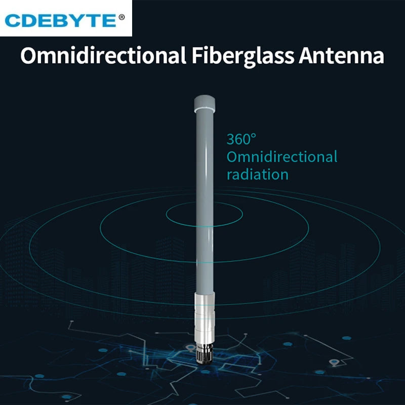 Wifi Lora Outdoor Fiberglass Antenna 868/915MHZ CDEBYTE TX915-BLG-26 N-J Connector 3-6dBi Waterproof for Router Modem Aerial