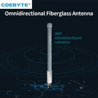 Wifi Lora Outdoor Fiberglass Antenna 868/915MHZ CDEBYTE TX915-BLG-26 N-J Connector 3-6dBi Waterproof for Router Modem Aerial