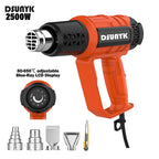 2500w Hot Air Gun Mini Construction Dryers Shrink Wrapping Heat Gun 110V/220V Temperaturesa Djustable Thermal Blower & 4 Nozzles