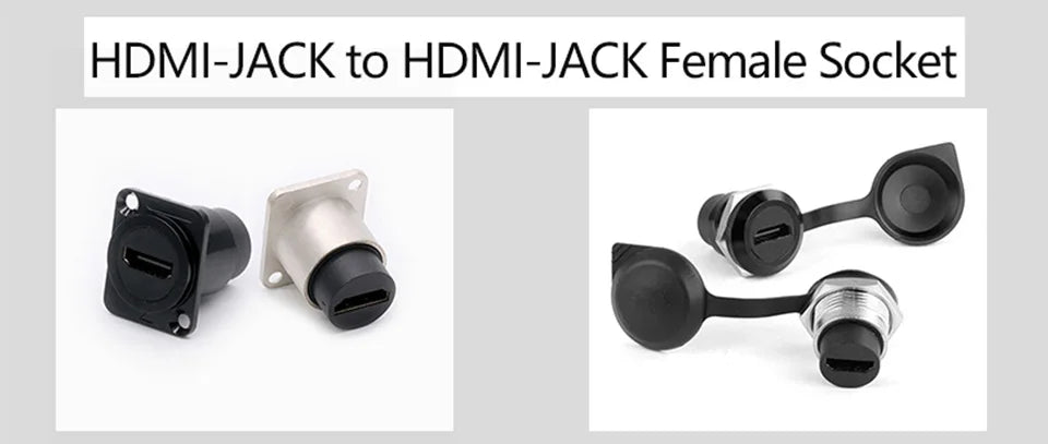 1pc Metal Round/D Type Module RJ45 CAT6&USB 2.0/3.0&Type C&HDMI-Jack Socket Through Network Panel Mounting Electronic Connector