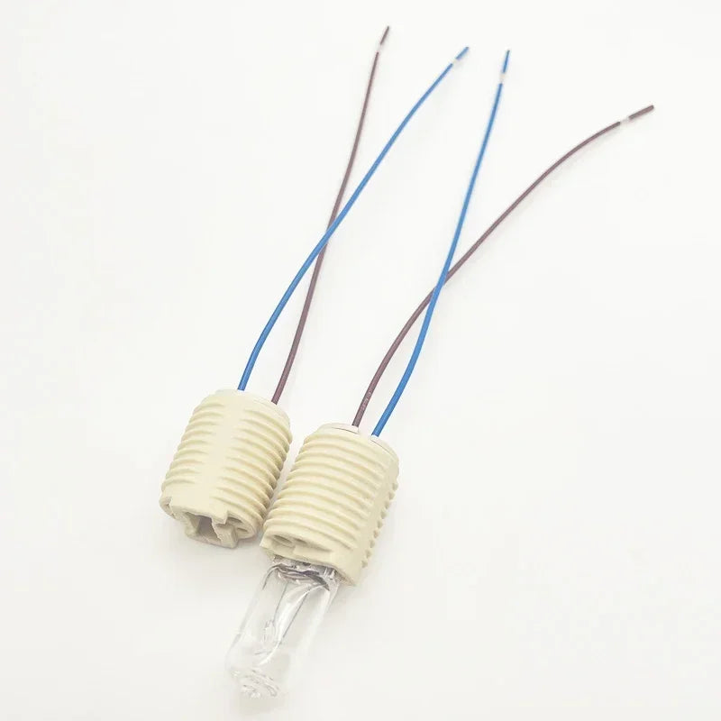 4pcs G9 Light Socket Halogen CFL LED Lamp Bulb Base Holder Fixture with 10CM wire CE VDE