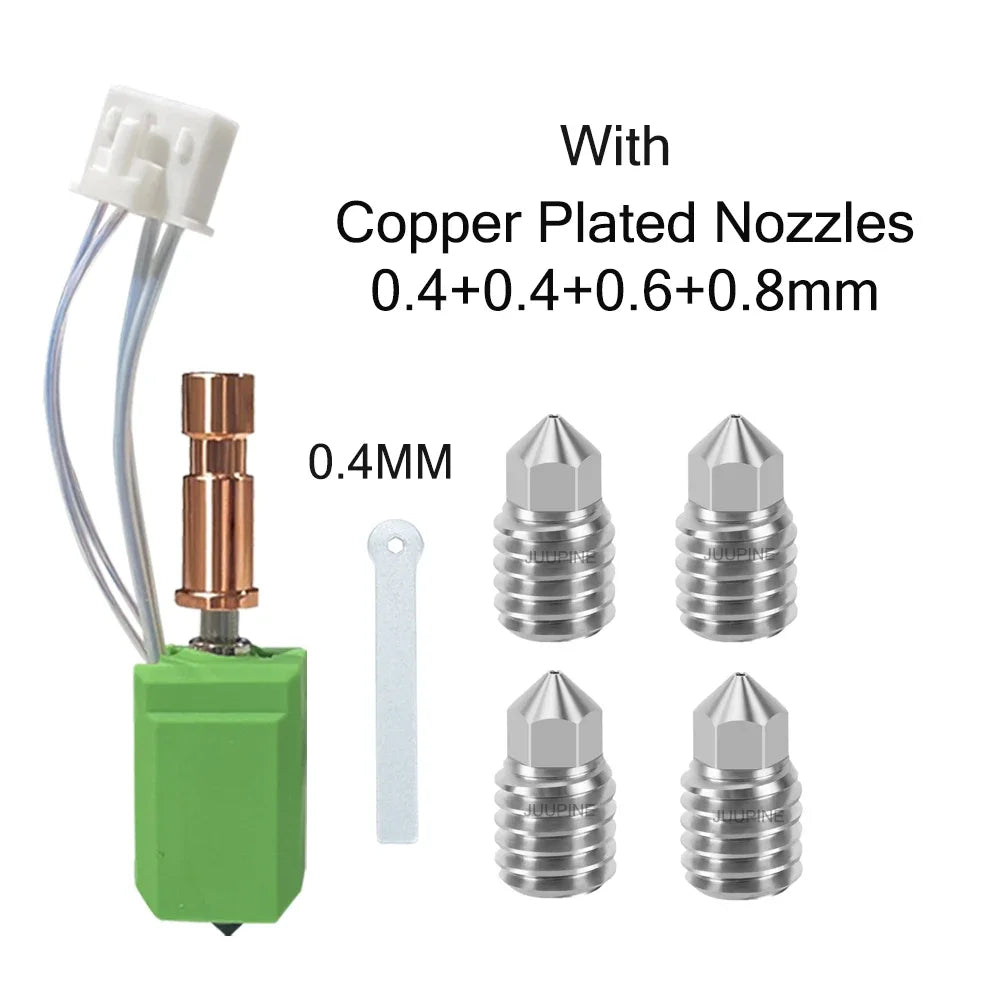 Full Metal Hotend For kobra s1 hotend upgraded 200k Thermistor 2.0 Version Hotend For Kobra S1/S1 Combo 0.2/0.25/0.4/0.6/0.8mm