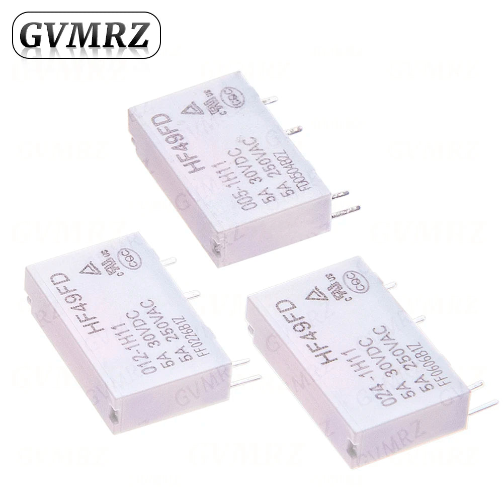 4P HF49FD Relay HF49FD-005 012 024 1H11 4Pin 5A Relays DC 5V 12V 24V HF49FD-005-1H11 HF49FD-012-1H11 HF49FD-024-1H11
