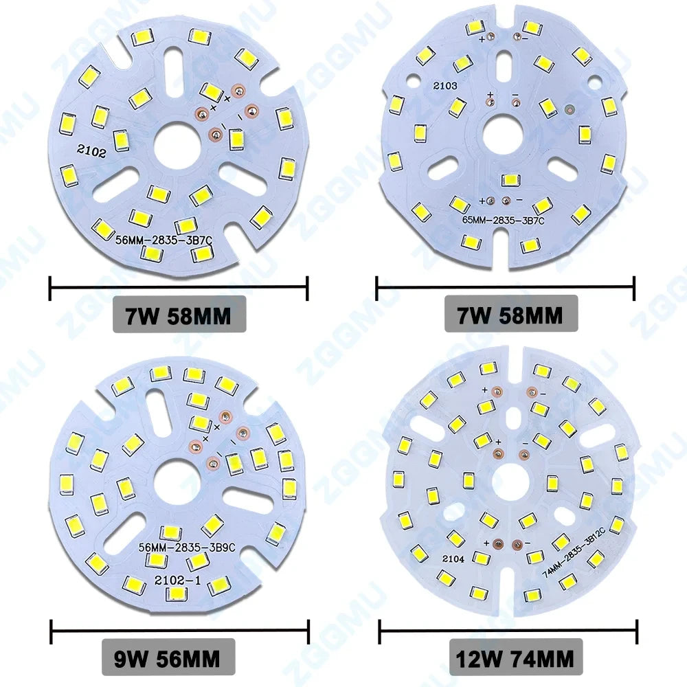 1PCS LED 3W 5W 7W 9W Light Beads 12W 15W 18W 24W 36W PCB Round SMD 2835 Light Beads For Diy Board Bulb Spotlight Lighting Chip