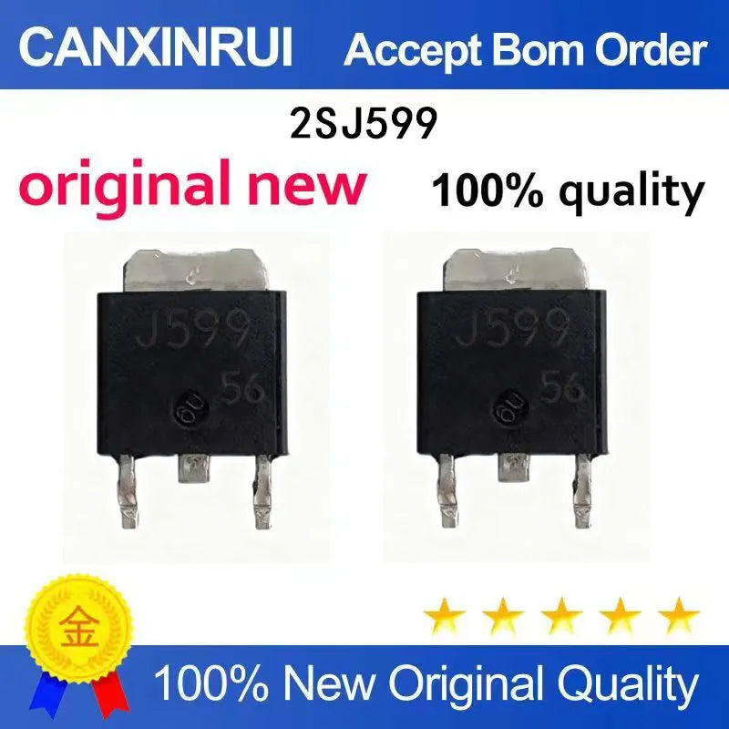 (5-100 Pieces)2SJ599 J599 SMT TO252 power field-effect transistor P-channel MOS transistor 20A/60V brand new