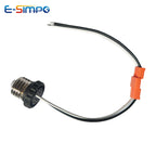 2pcs E26 Edison Screw ETL Approved LED Ceiling Recess Downlight Easy Install Lamp Base Socket With/Out 2p Orange Connector