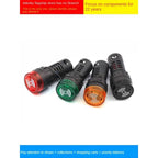 1PCS 12mm AD16-22SM 12V 24V 36V 48/110/220V Flash Signal Light Red LED Active Buzzer Beep Alarm Indicator Red Green Yellow Black