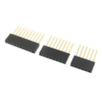 10pcs 2.54mm Pitch PC104 4P 6P 8P 10P 4 6 8 10 Pin Long Single Row Straight Female Header Socket Connector For Arduino
