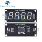 TM1637 LED Display Module for Arduino 4 Digit Tube 7 Segment 0.56 inch Time Clock Indicator Module Red Blue Green Yellow White
