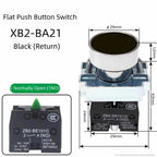 XB2 button switch metal emergency stop reset rotating mushroom head jog power start stop