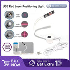 USB Sewing Machine Quilting Light with Adjustable Dot/Straight Line/Crosshair Red Laser Positioning Light for Precise Stitching