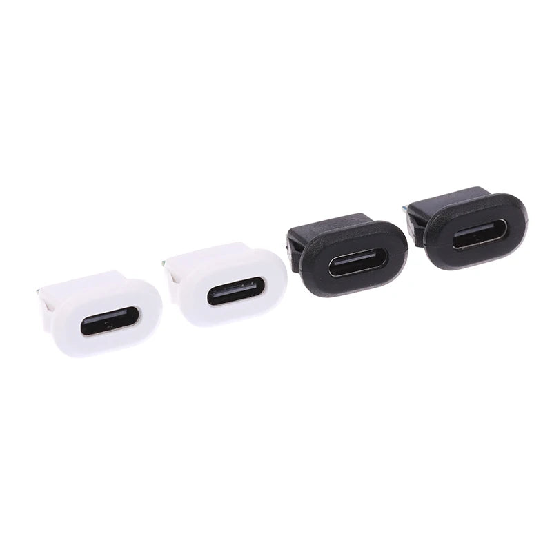 (.) USB Waterproof Connector Type-C Tail Plug Interface Connector 5A 20V High Current Fast Charging Jack Port USB-C Charger Plug