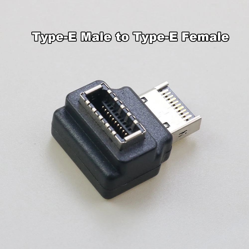 USB 3.1 Front Panel Header Female Type-E to Male Extension Adapter angle Type-E to Type-A Type-C USB C Motherboard Data Adapter