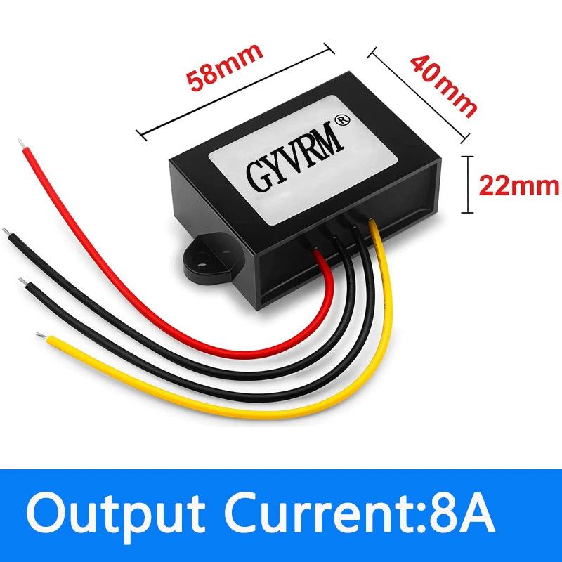 DC 72V 60V 48V 36V 24V to DC 12V 3A 5A 8A 10A Step Down Voltage Power Converter Auto Car Motorcycle Bus Truck Buck Power Supply