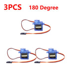 1-5pcs SG90 9G Micro Digital Servo Motor 180/360Degree Fixed-Wing Micro Gear Servo Motor for Rc Helicopter Toy Airplane Aircraft