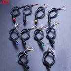 JCD M6 M8 2/3/4/5/6Pin Core 6mm Male Female Julet Electric Ebike Butt Plug Connector Cable Signal Sensor Waterproof Scooter Wire