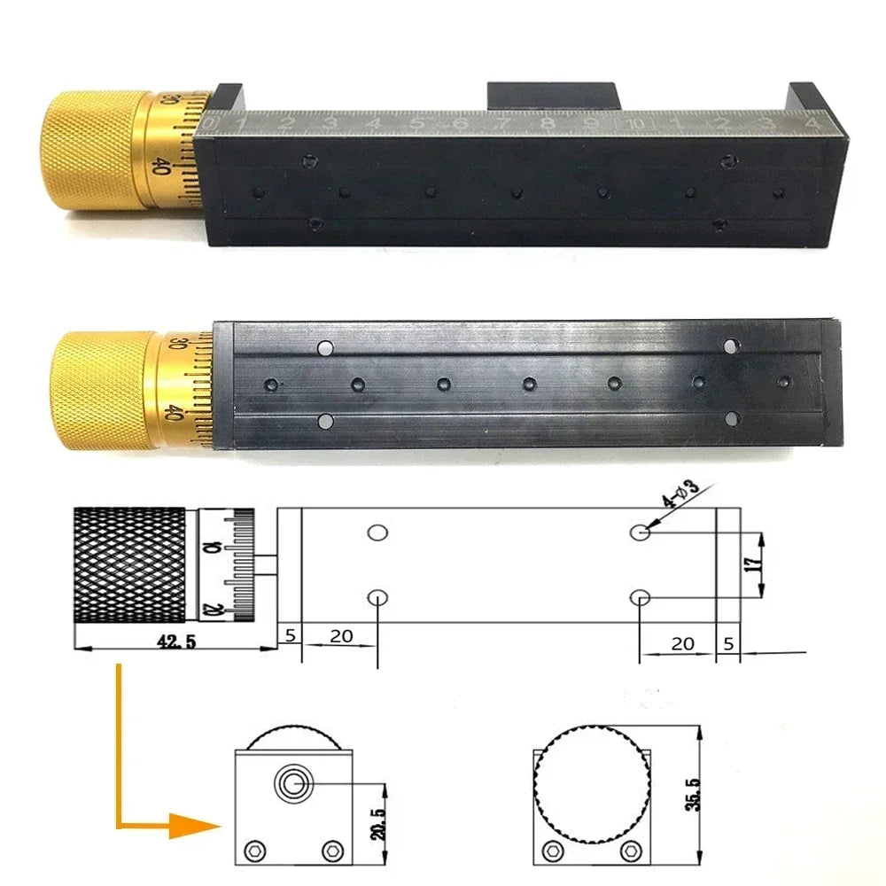 T-type CNC XYZ Axis Linear Actuator Mini Sliding Table NEMA11 Motor Linear Guide Rail Table Manual Slide Stage