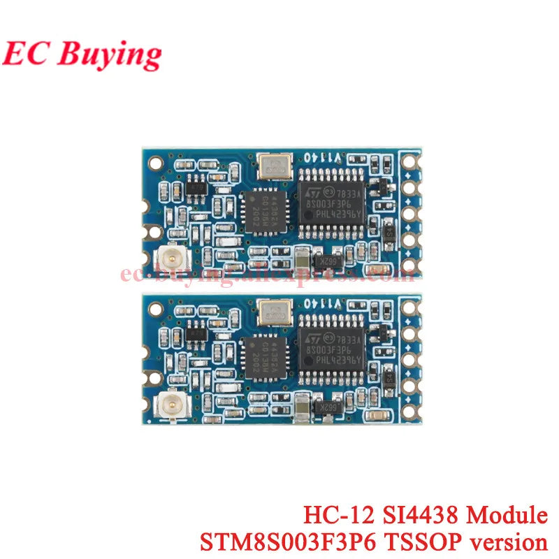 20Pcs/1pc HC-12 433Mhz SI4438 SI4463 Wireless Serial Port Module 1000m UART 3.3V/5V TTL Level With Antenna Bluetooth-compatible