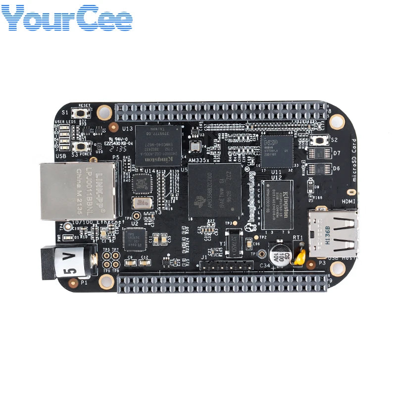 BeagleBone Black AM335x AM3358 Development Board Module BeagleBone Green Wireless Cortex-A8 BB-Black Rev.C 5V 512MB