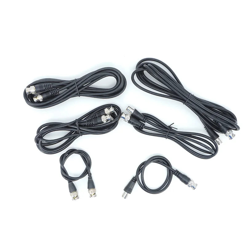 BNC Male to Male Female Adapter Dual Head Cable Video Connector Extension Pigtail Wire For CCTV Camera Accessories 0.5m-3meters