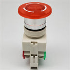Emergency Stop Light Power 22mm Switches Mushroom Head on Off Pushbutton Led  Switch Lay37 Lay7 Y090