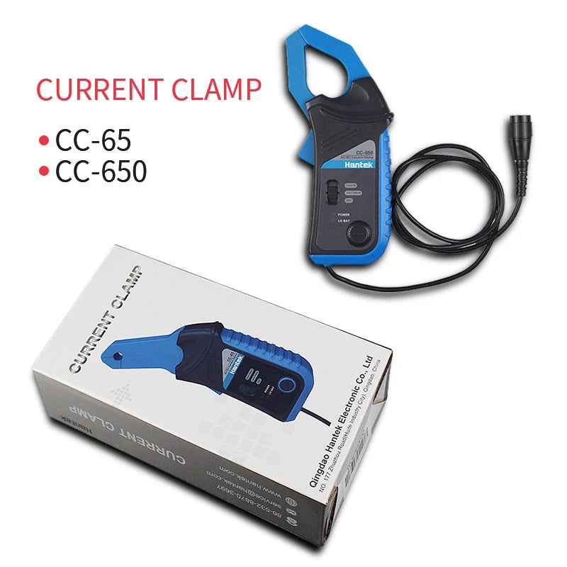Hantek CC65 CC650 CC800 AC/DC Current Clamp Meter Transducer for Digital Multimeter Oscilloscope Probe with BNC Type Connector