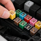 Car Mini Square Fuse 32V 20A-80A Slow Blow Copper Wire Overload Circuit Protection Insert for Car Truck RV Motorcycle Vehicle