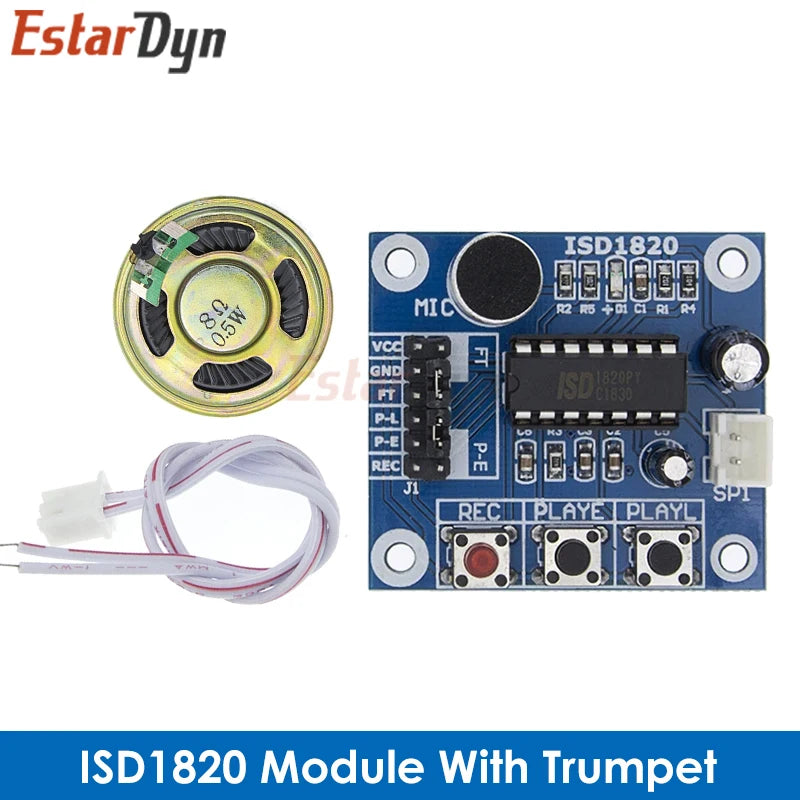 ISD1820 Voice Recording Recorder Module With Mic Sound Audio Loudspeaker