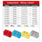 Distribution block PTFIX2.5mm² Wire Electrical Cable Connectors Plug-in Terminal Block  Splitter DIN-Rail Mounting Junction Box