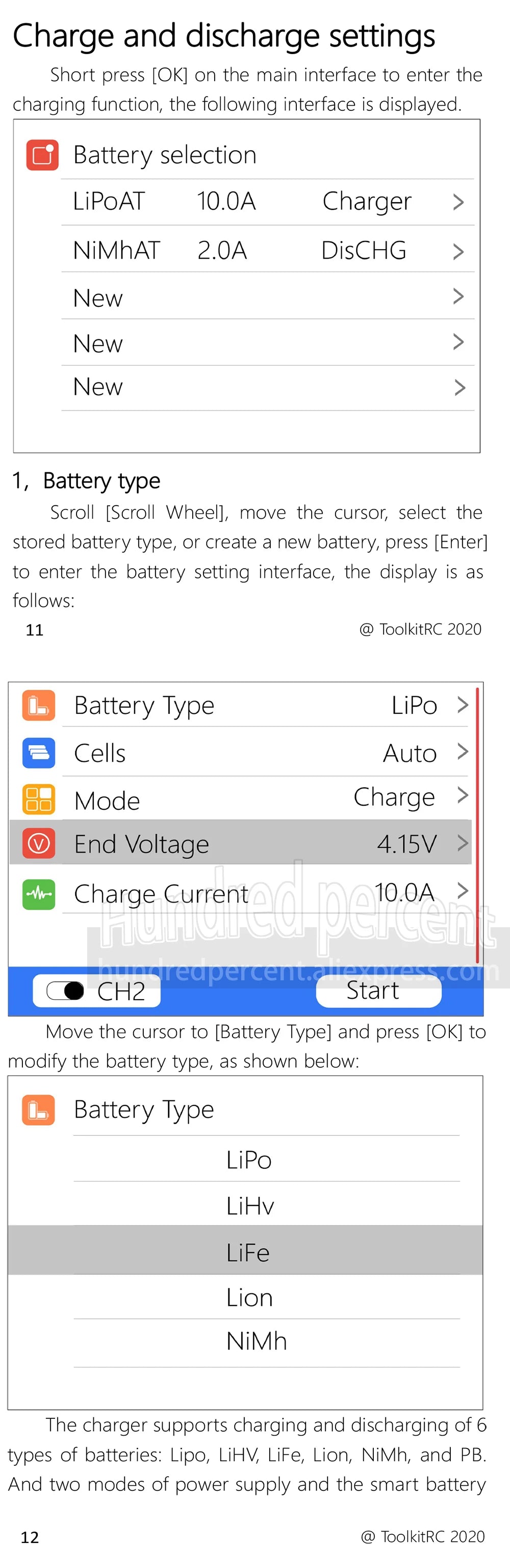 ToolkitRC M6D V3 500W 15A DC Dual Channel MINI Smart Charger Discharger For 1-6S Lipo Battery FPV Model Spare Part Replace