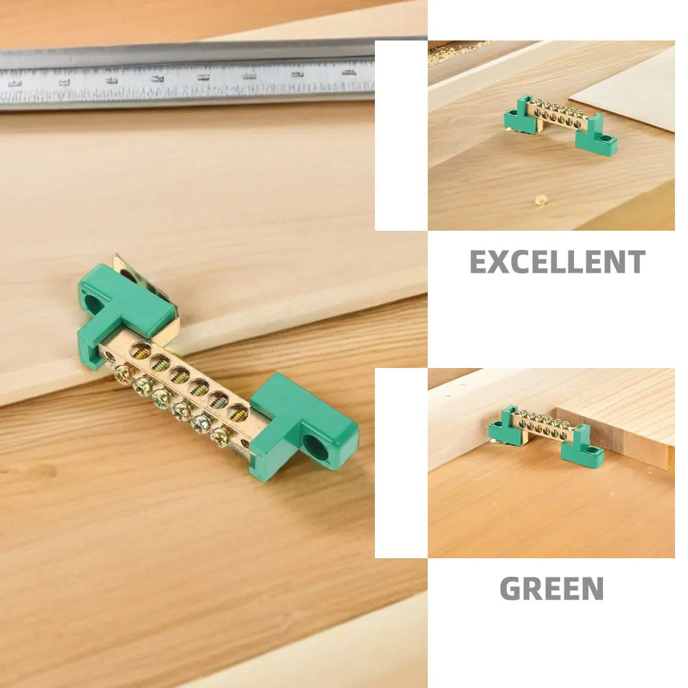4Pcs Copper Terminal Block 6-Position Grounding Bus Bar for Electrical Distribution Power Box Wiring Heavy Duty Screw Type