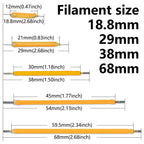 20PCS Per Box Multicolour 3V COB LED Filament 3V Edison Bulb Lamp Parts Incandescent Light Diodes Accessories Holiday Lighting
