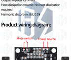 1PCS EGBO Super Slim 2 x 15W PAM8610 Class D Digital Dual Power Audio Amplifier Board 12V black