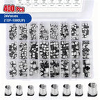145PCS/400PCS capacitor kit Aluminum Electrolytic SMD  condensadores electrolíticos 1uF~1000uF 6.3V-50V 10/24Value with box kit