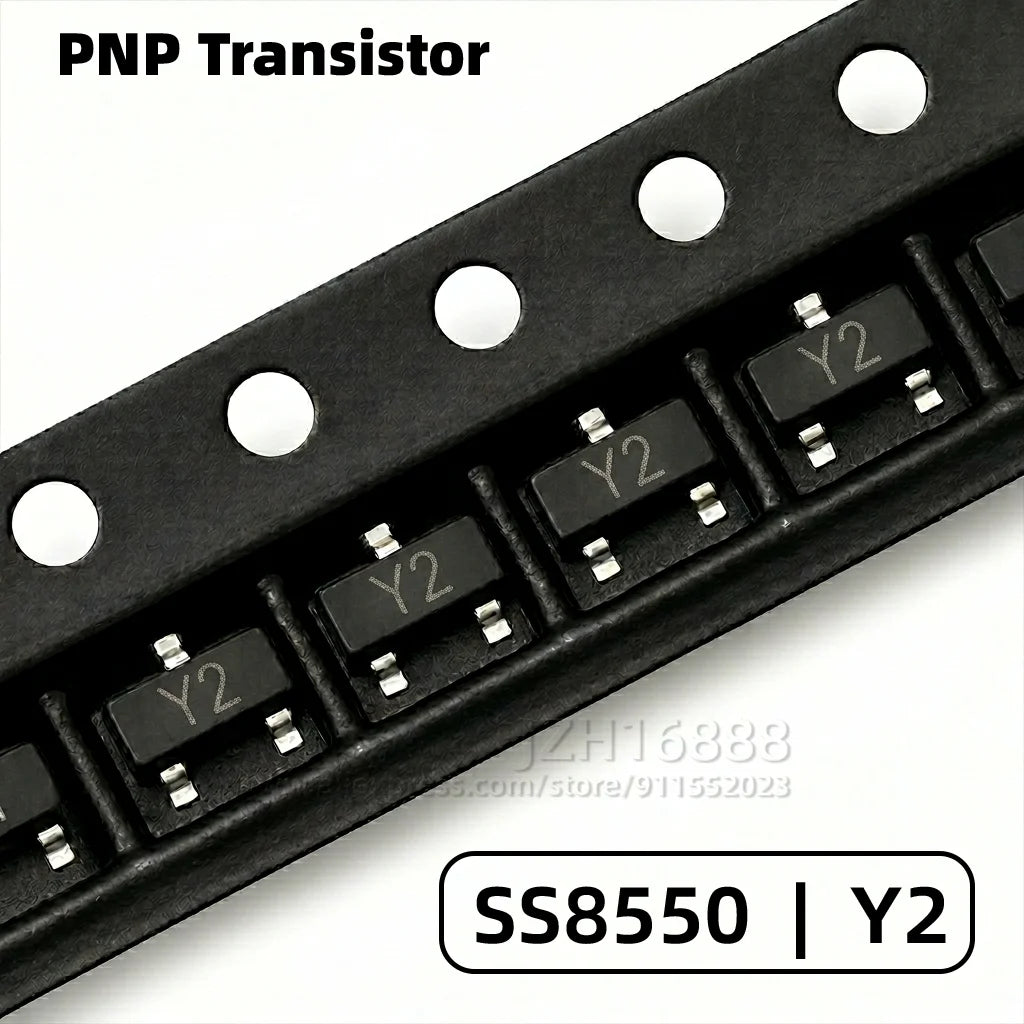50PCS S8050 SS8050 S8550 SS8550 Transistor NPN PNP SOT-23 SMD Small Signal BJT J3Y Y1 2TY Y2 Marking Code Electronic Components