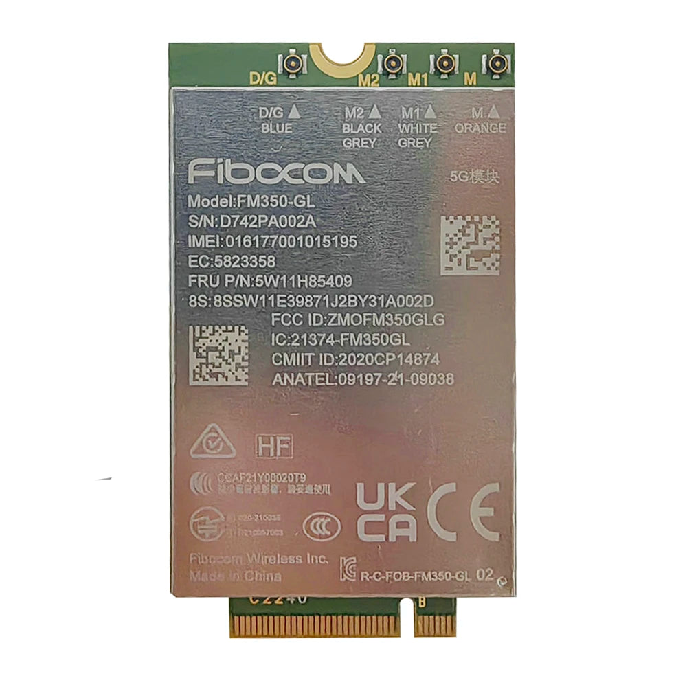 Fibocom FM350-GL 5G Solution Sub-6GHz M.2 Module 5W11H85409 Wireless WWAN Card For Thinkpad X1 Carbon 11th Gen Laptop
