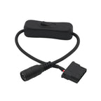 1/3/5PCS DC 5521 to Molex 4 Pin Power Supply Adapter Cable with for Computer Fan Surveillance Cameras Routers 28CM