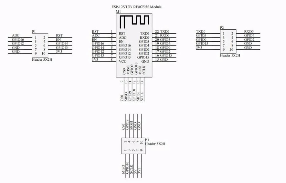 ESP8266 ESP-32 ESP32 Development Board Test Programmer Socket Downloader for ESP-01 ESP-12F ESP-07S ESP-12S ESP32
