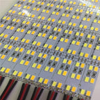10PCS 8CM 25CM 50CM 12V 24V LED Hard Rigid Strip Bar Light Double row led strip 144leds/m SMD 5730 Superbright Warm Cool White