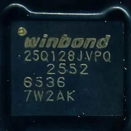 W25Q128JVPIQ 128Mbit NOR Flash IC Quad SPI Interface WSON‑8(5×6mm) SMD Serial Memory Chip for Embedded Electronic System