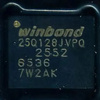 W25Q128JVPIQ 128Mbit NOR Flash IC Quad SPI Interface WSON‑8(5×6mm) SMD Serial Memory Chip for Embedded Electronic System