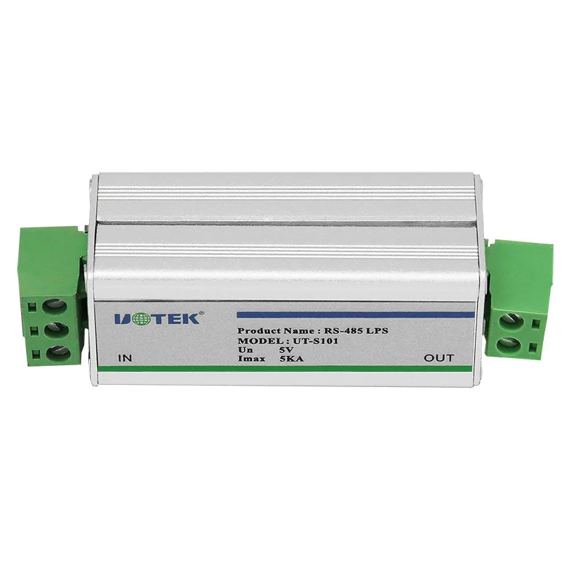 UOTEK Industrial Grade RS-485 Lightning Arrestor Arrester RS485 Isolator Module ESD Surge Protector Level 4 IP30 5KA UT-S101
