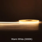 FOB COB LED Strip Lights 3mm 5mm 8mm 10mm 12V 24V Flexible Dimmable LED Tape Easy Install Cuttable 3000K 4000K 6000K LED Tape