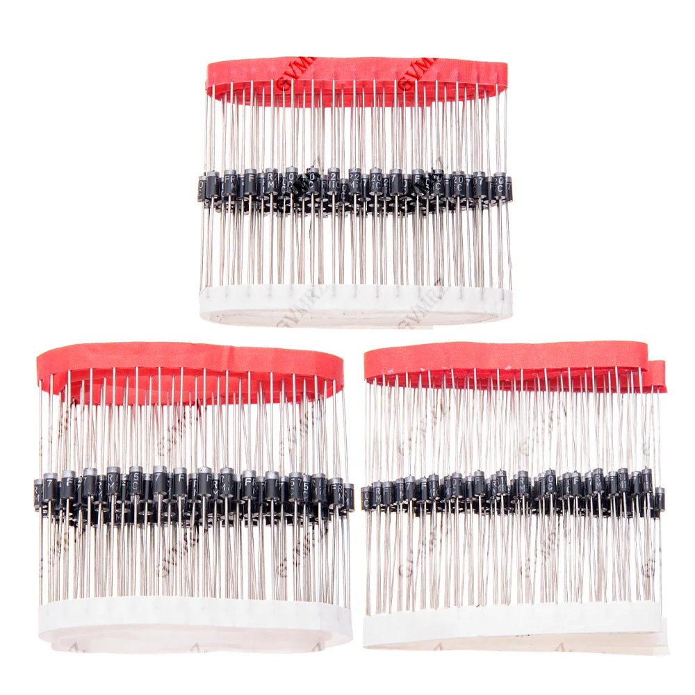 FR107 FR207 FR Series Fast Recovery Diode Kit FR157 FR207 for Industrial Circuits & DIY Applications FR102 FR307 FR607 