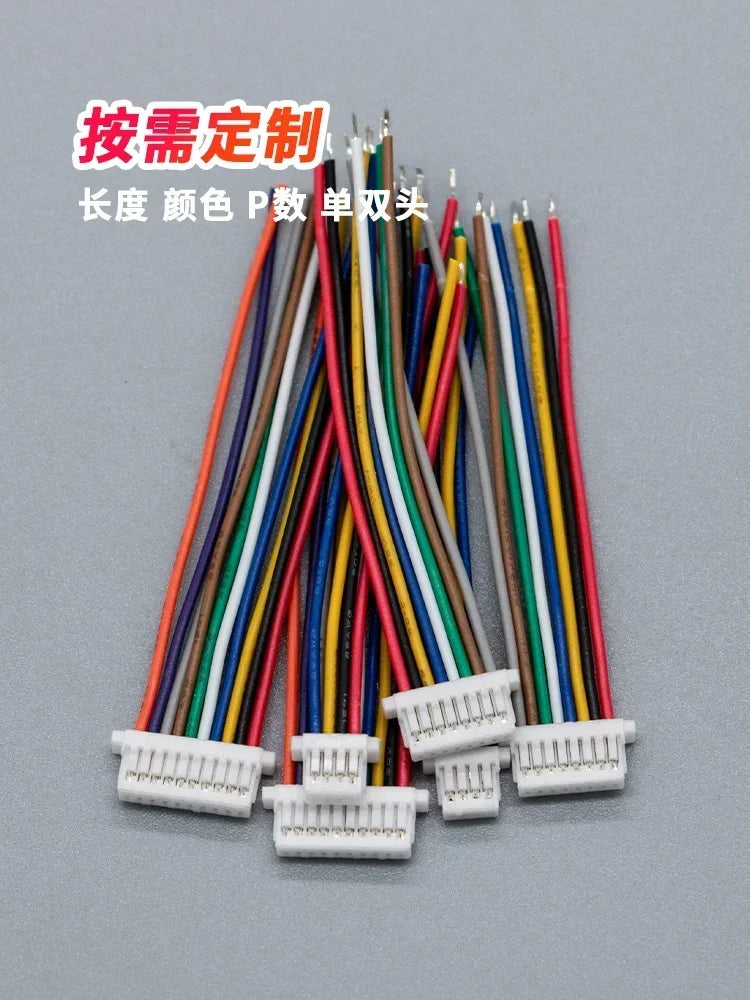 10PCS SH 1.0mm Wire Cable Connector DIY SH1.0 JST 2/3/4/5/6/7/8/9/10/11/12Pin Electronic Line Double Connect Terminal Plug 28AWG