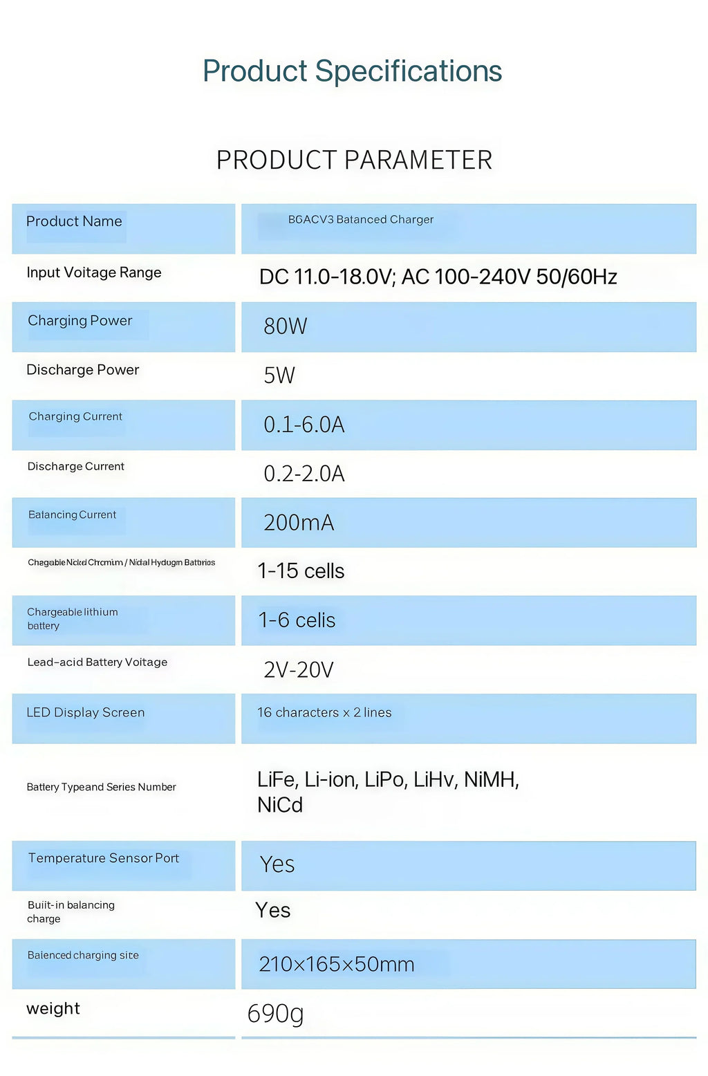IMAX B6AC 80W B6 charger multifunctional high-power lithium battery balanced charger