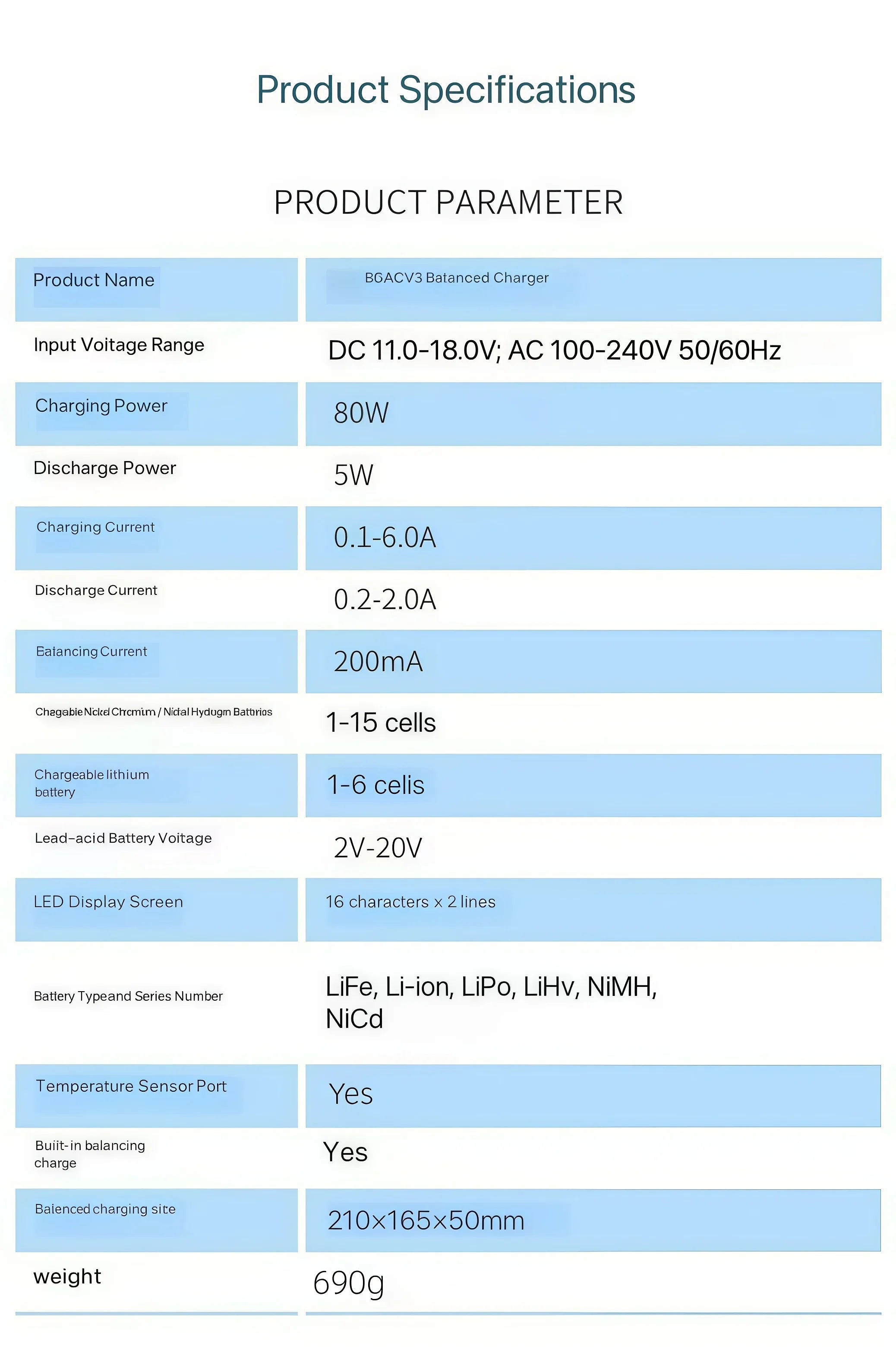 IMAX B6AC 80W B6 charger multifunctional high-power lithium battery balanced charger