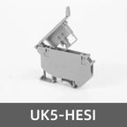 5PCS UK5-HESI Electrical Fuse Holders for DIN Rail - Screw Terminal with Disconnect Lever, Compatible with 5x25mm Fuses
