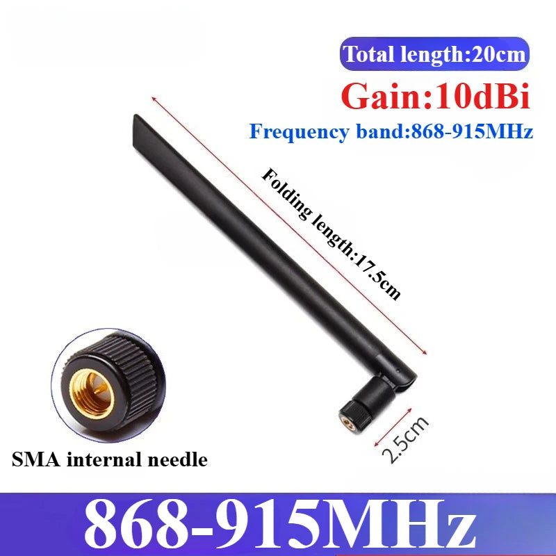 1Pcs 868MHz 915MHz Antenna 3dBi-10dBi SMA Male Head GSM/GPRS/2G/3G Antenna Waterproof Rubber Rod Antenna